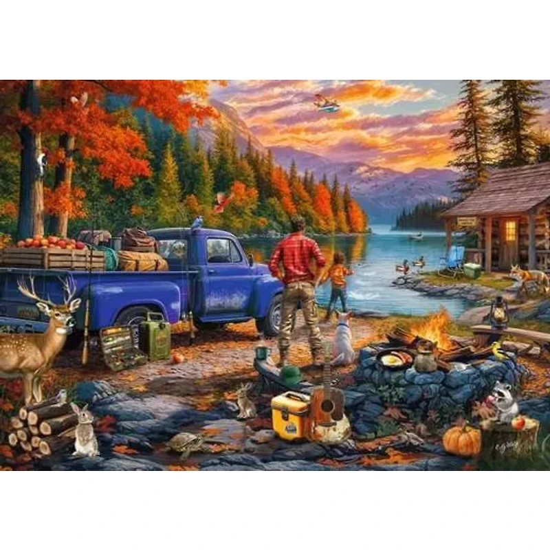 Ravensburger Lac au coucher de soleil - 300 pièces Large