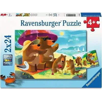 Ravensburger Vacances d'ours en famille - 2x24 pièces