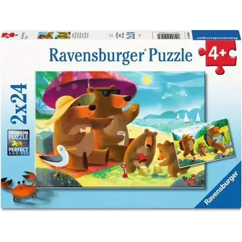 Ravensburger Vacances d'ours en famille - 2x24 pièces