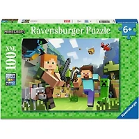 Ravensburger Minecraft - Steve et Alex - 100 pièces XXL