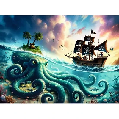 Ravensburger Le trésor du kraken - 100 pièces XXL