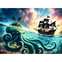 Ravensburger Le trésor du kraken - 100 pièces XXL