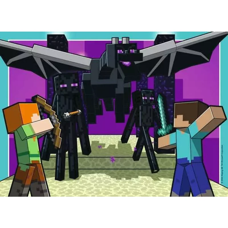 Ravensburger Minecraft - Royaumes et aventures - 4x100 pièces