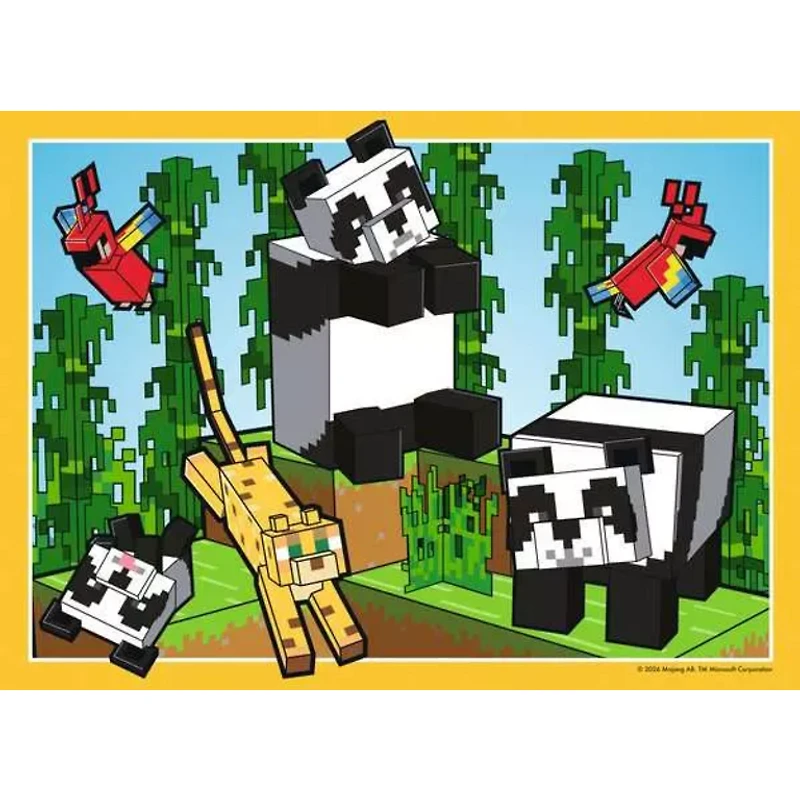 Ravensburger Minecraft - Royaumes et aventures - 4x100 pièces