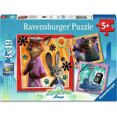 Ravensburger Zootopia 2 - A New Mission - 3x49 pièces