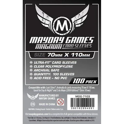 (Mayday) Magnum Card Sleeves - 100 Unités - 70mm x 110mm*