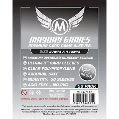 (Mayday) Magnum Oversized Dungeon Sleeves - 50 Unités - 87mm x 112mm*