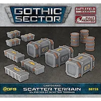 Galeforce Nine Battlefield in a Box - Gothic Sector - Castograd - Scatter Terrain - 12 unités