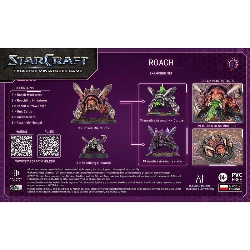 Starcraft - The Miniatures Game - Zerg - Roach (Anglais) [PRÉCOMMANDE]