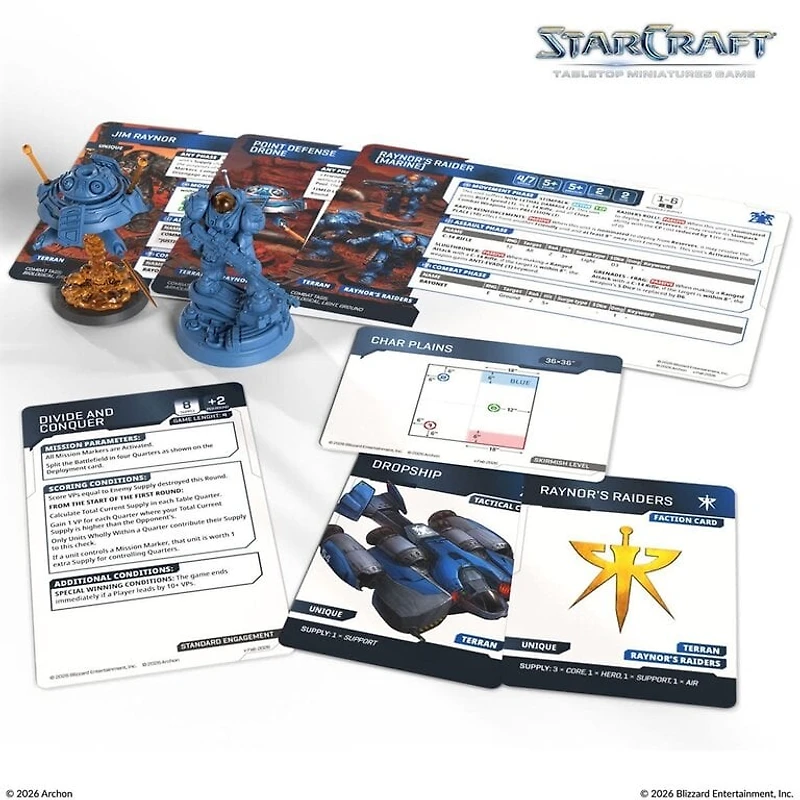Starcraft - The Miniatures Game - Terran - Jim Raynor & Point Defense 