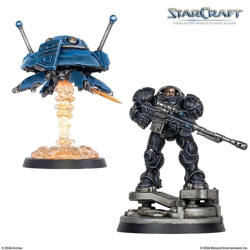Starcraft - The Miniatures Game - Terran - Jim Raynor & Point Defense 
