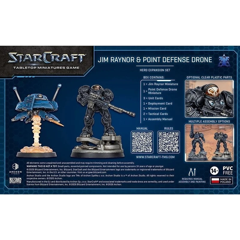 Starcraft - The Miniatures Game - Terran - Jim Raynor & Point Defense 