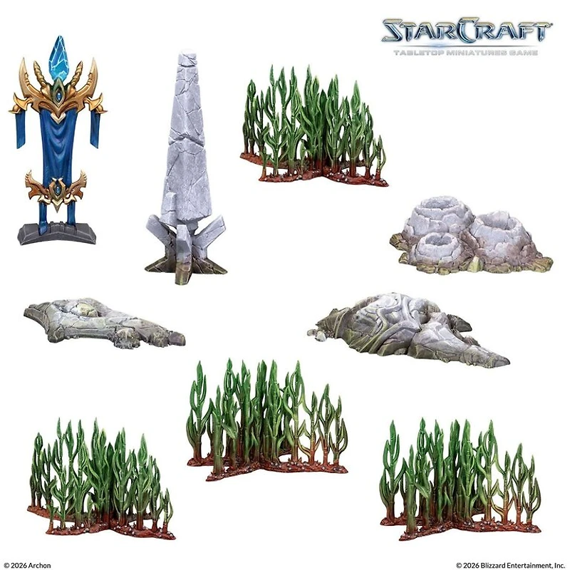 Starcraft - The Miniatures Game - Lost Temple - 15 Terrains Pieces (En
