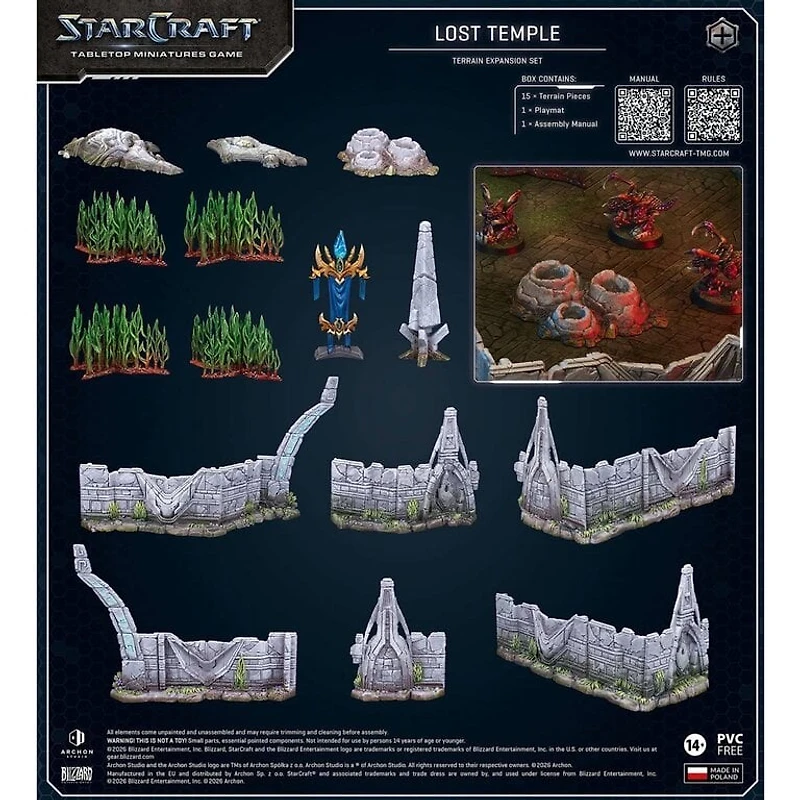 Starcraft - The Miniatures Game - Lost Temple - 15 Terrains Pieces (En