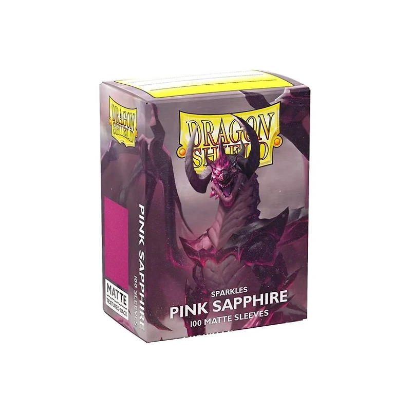 (Dragon Shield) Matte Sparkles - Pink Sapphire - 100 Unités - 63mm x 88mm