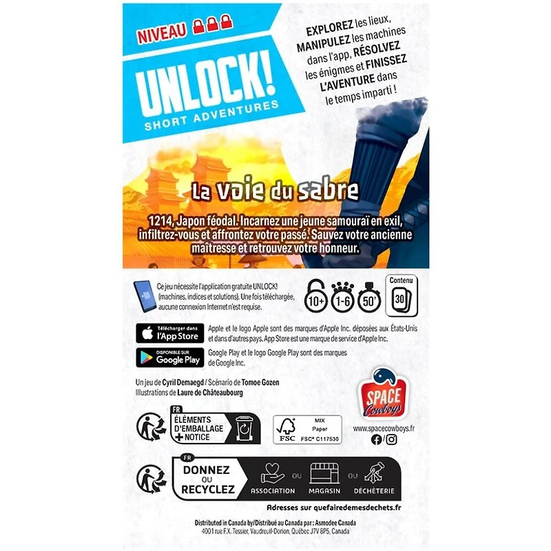 Unlock - Short Adventure #14 - La voie du sabre (Français)