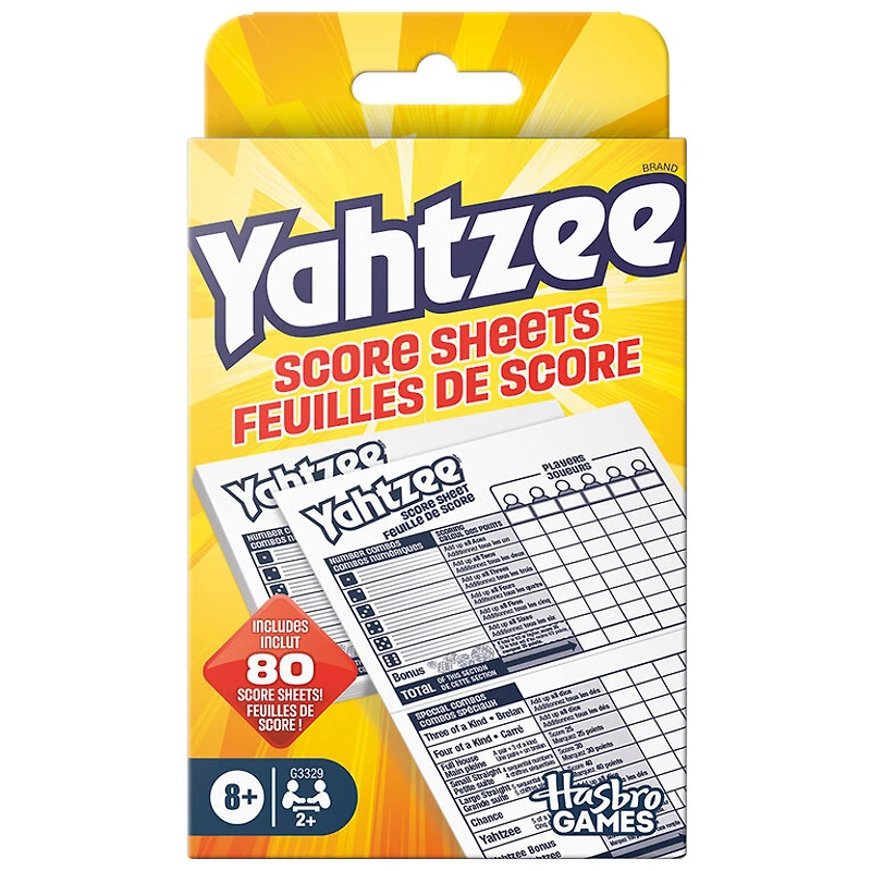 Yahtzee - Feuilles de score (Multilingual)