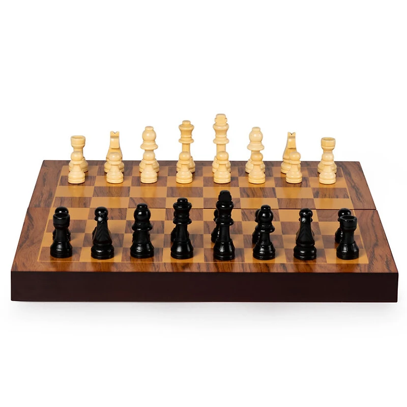 Jeu d'échecs en bois pliable (Multilingual)