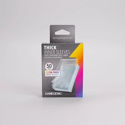 (Gamegenic) Thick Inner Sleeves - 50 Unités - 64mm x 89mm