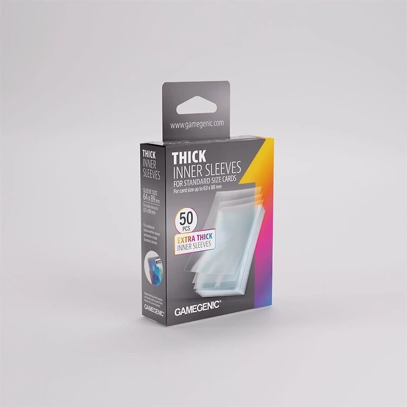 (Gamegenic) Thick Inner Sleeves - 50 Unités - 64mm x 89mm