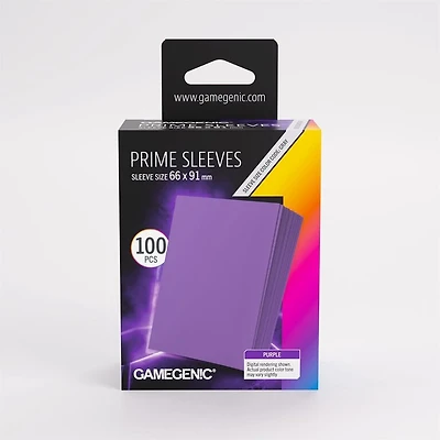 (Gamegenic) Prime Sleeves - Purple - 100 Unités - 66mm x 91mm