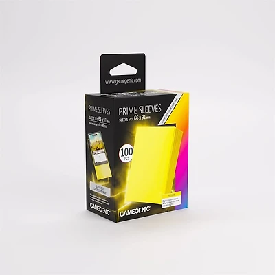 (Gamegenic) Prime Sleeves - Yellow - 100 Unités - 66mm x 91mm