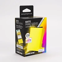 (Gamegenic) Matte Prime Sleeves - Yellow - 100 Unités - 66mm x 91mm