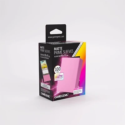 (Gamegenic) Matte Prime Sleeves - Pink - 100 Unités - 66mm x 91mm