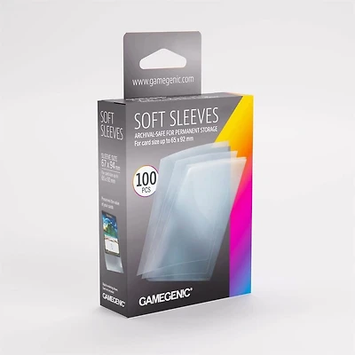 (Gamegenic) Soft Sleeves - 100 unités - 67mm x 94mm