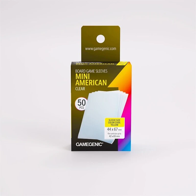 (Gamegenic) Prime Mini American-Sized Sleeves - 50 Unités - 44mm x 67mm