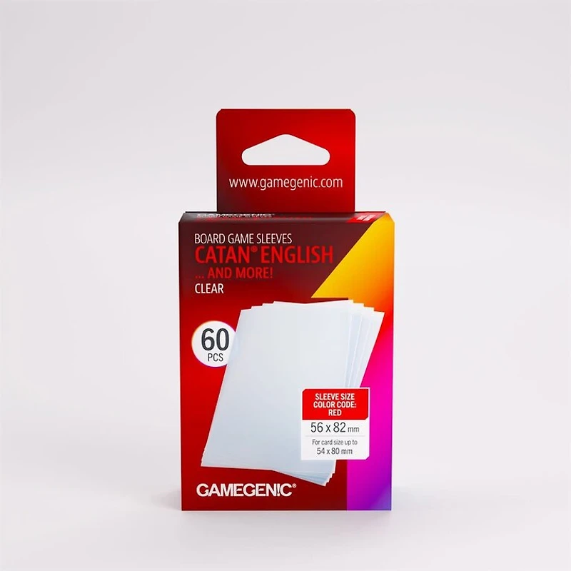 (Gamegenic) Prime Catan English Sleeves - 60 Unités - 56mm x 82mm