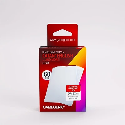 (Gamegenic) Prime Catan English Sleeves - 60 Unités - 56mm x 82mm