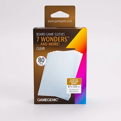 (Gamegenic) Prime 7 Wonders Sleeves - 80 Unités - 67mm x 103mm