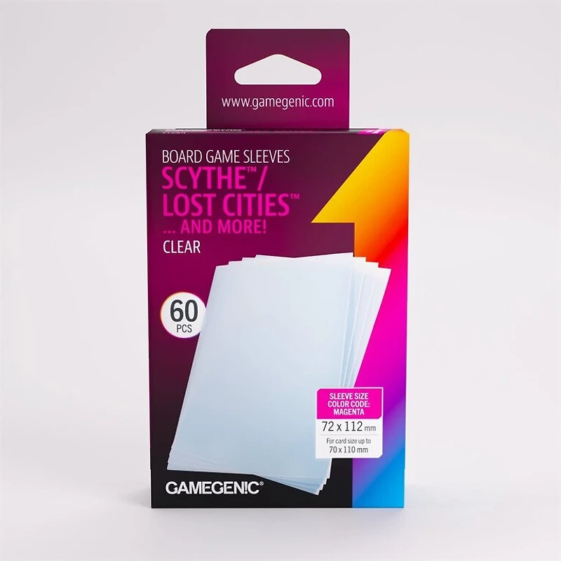 (Gamegenic) Prime Scythe / Lost Cities Sleeves - 60 Unités - 72mm x 112mm