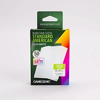 (Gamegenic) Matte Standard American-Sized Sleeves - 50 Unités - 59mm x 91mm