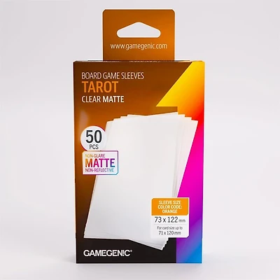 (Gamegenic) Matte Tarot-Sized - 50 Unités - 73mm x 122mm