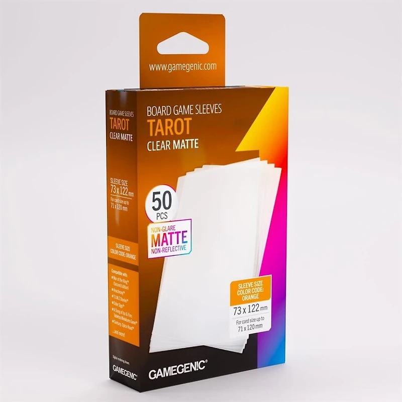 (Gamegenic) Matte Tarot-Sized - 50 Unités - 73mm x 122mm