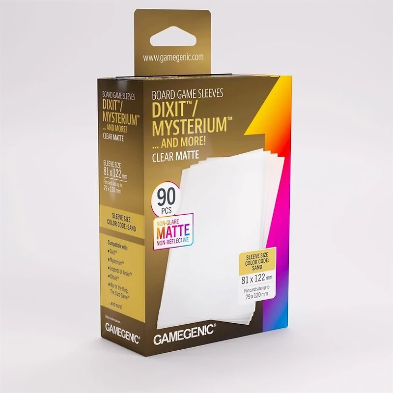 (Gamegenic) Matte Dixit / Mysterium Sleeves - 90 Unités - 81mm x 122mm