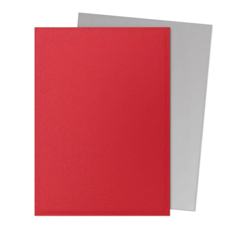 (Dragon Shield) Matte Dual Sleeves - Crimson/Silver - 100 Unités - 63mm x 88mm