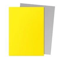 (Dragon Shield) Matte Dual Sleeves - Yellow/Silver - 100 Unités - 63mm x 88mm