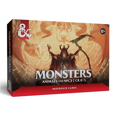 D&D - Reference Cards - Monsters - Animals and NPC's (English)