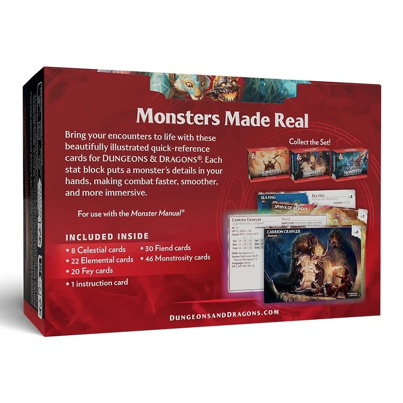 D&D - Reference Cards - Monsters - Mystical and Menacing (English)