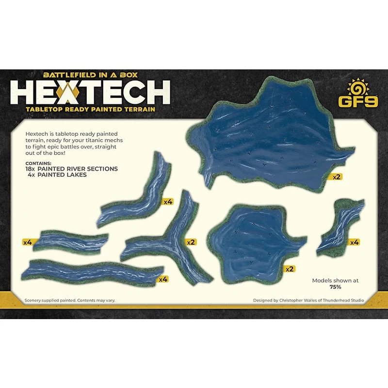 Battlefield in a Box - Hextech Grasslands - Rivers and Lakes