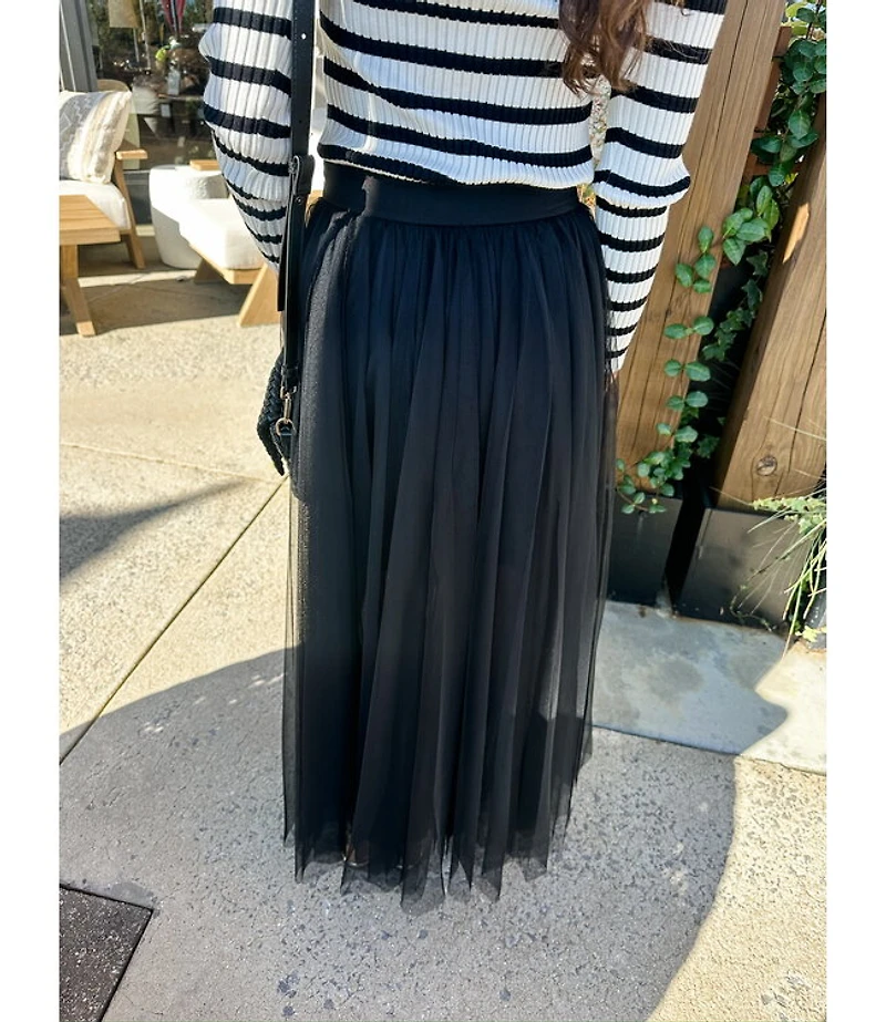 A LINE TULLE SKIRT