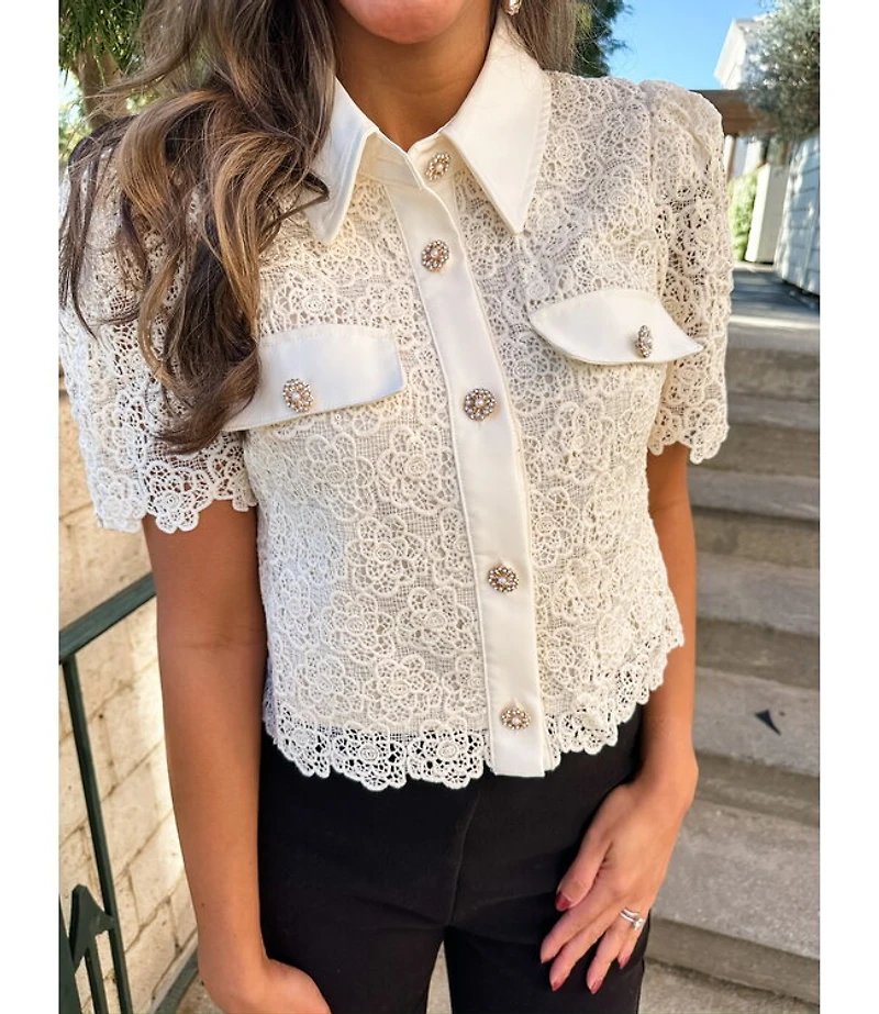 PUFF PEARL BLOUSE
