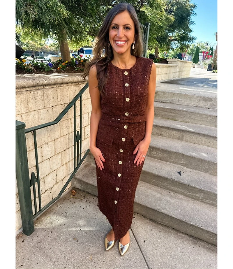 RONDA TWEED DRESS
