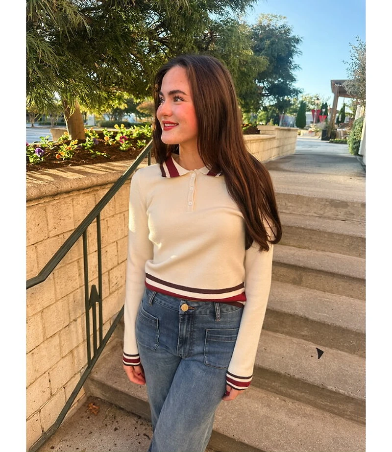 MEL POLO SWEATER