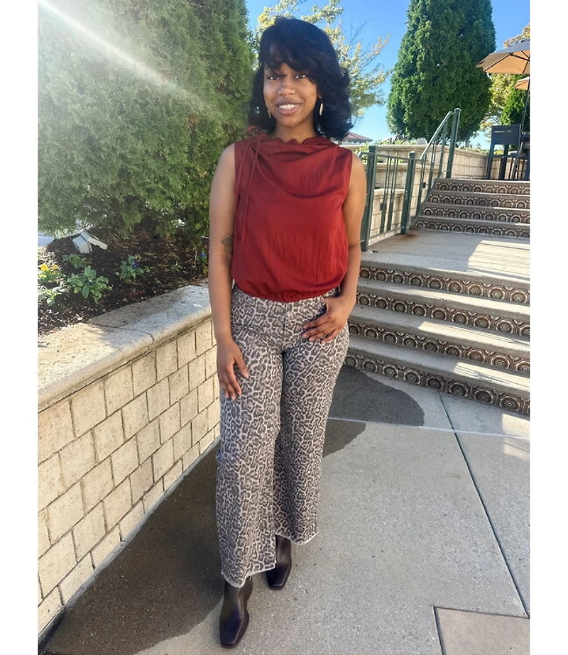 LEOPARD HIGH WAIST JEAN