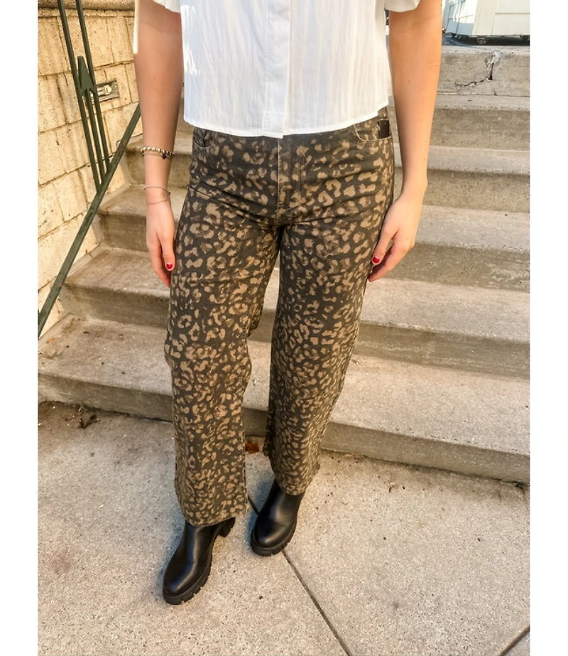 MEG LEOPARD DENIM