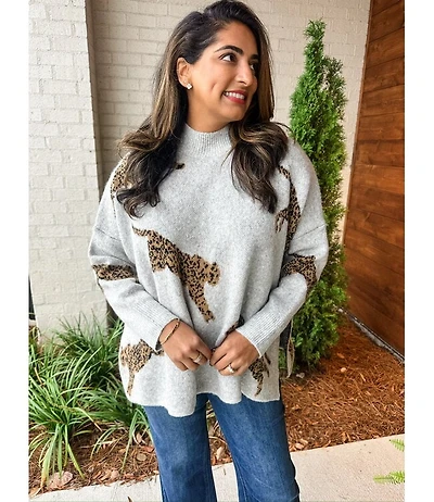OVERSIZE LEOPARD SWEATER